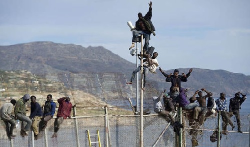 Over 50 migrants force entry into Spain's Melilla enclave