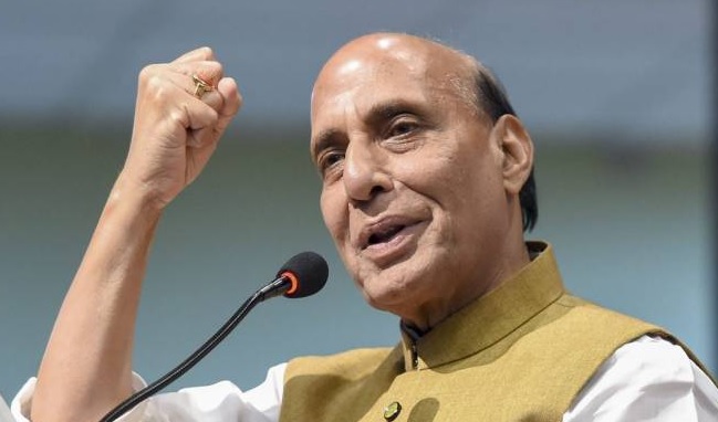 At rallies in Bihar, Rajnath touches upon Gilgit-Baltistan