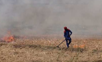 UP too acts against farmers burning stubble