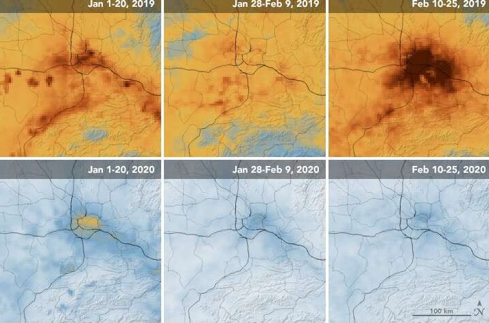 NASA images show fall in China pollution over virus shutdown