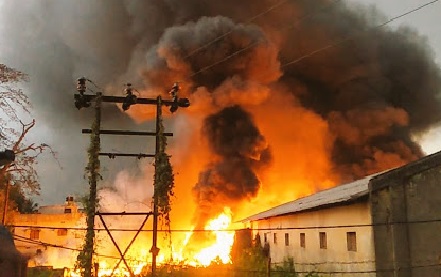 Fire in NESCO godown in Odisha, none injured