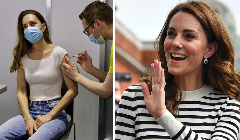 Duchess of Cambridge Kate ‘hugely grateful’ for 1st vaccine dose